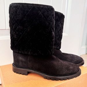 NEW Aquatalia Casandra Genuine Shearling Suede Winter Boot
